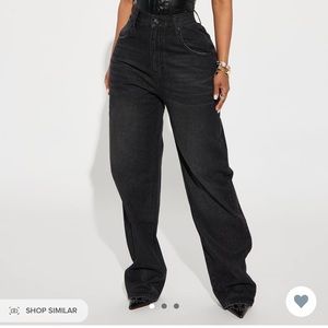Fashion Nova baggy wide leg jeans